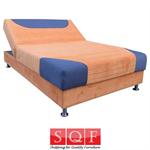 ספת נוער אורטופדית ברוחב וחצי מרופדת בבד מיקרופייבר עם ארגז מצעים ומנגנון הרמה ידני דגם מנגו